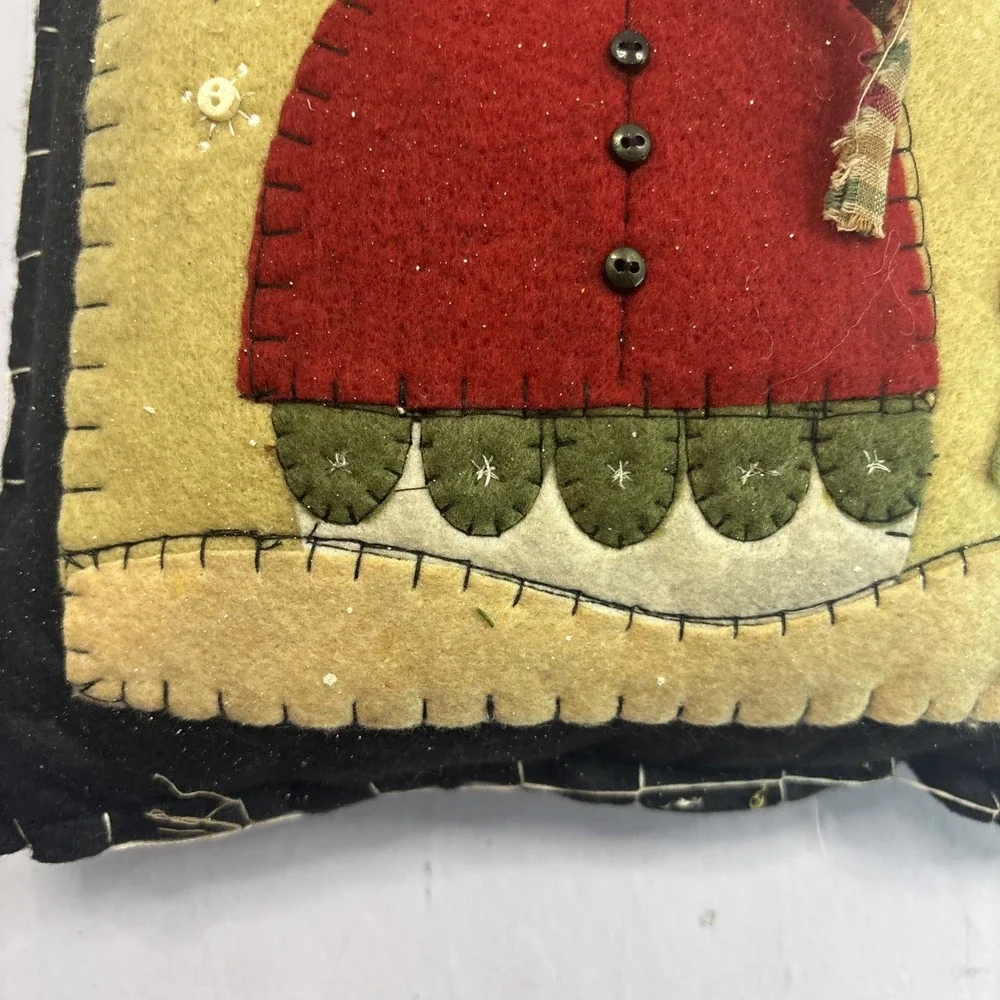 Two Decorative Pillow Snowman 9x13
